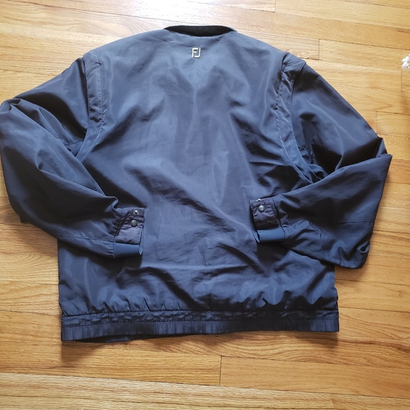 Dryjoys FootJoy Jacket Vest Black Zip Golf Rain Men’s SZ M Zip Off Sleeves - Picture 7 of 7